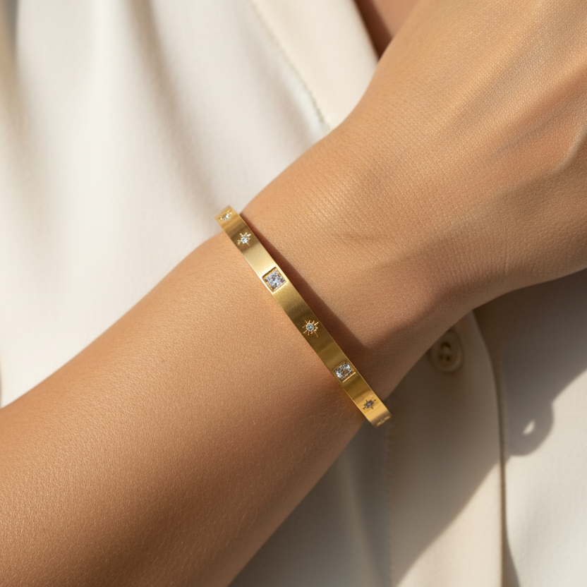 Soft Shine Armreifen Gold