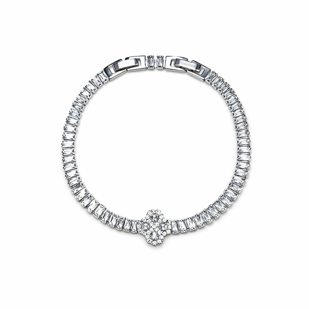 Diamond Clover Silber