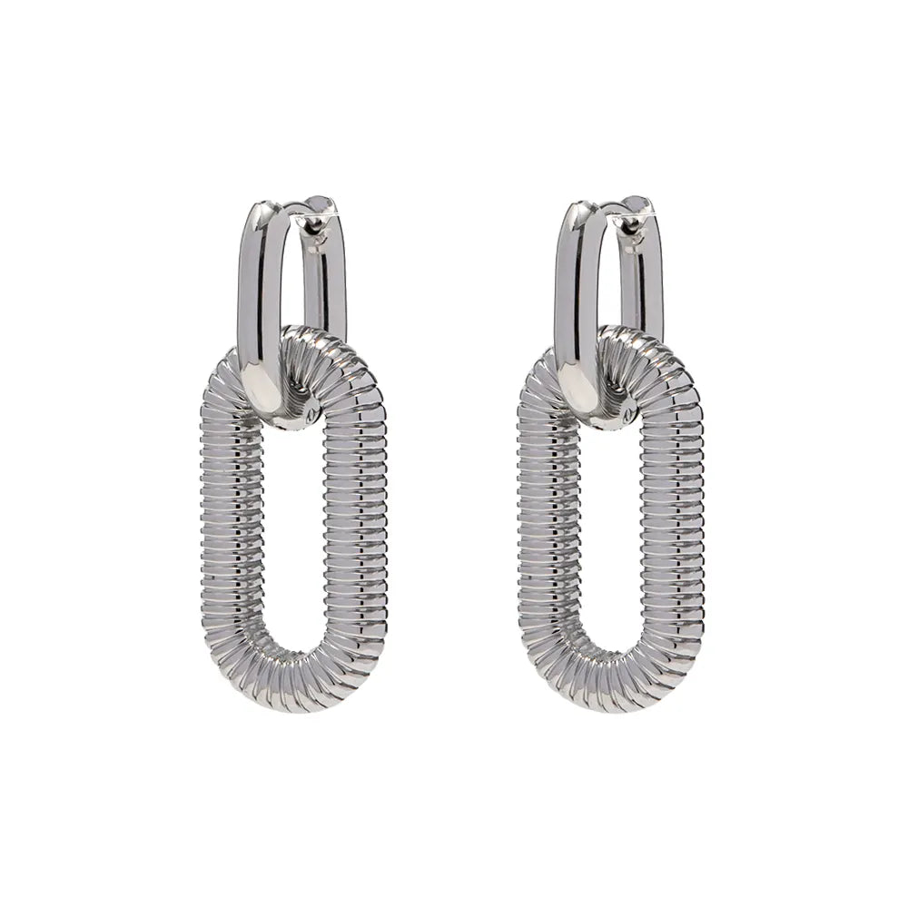 Riffle Ohrringe Silber