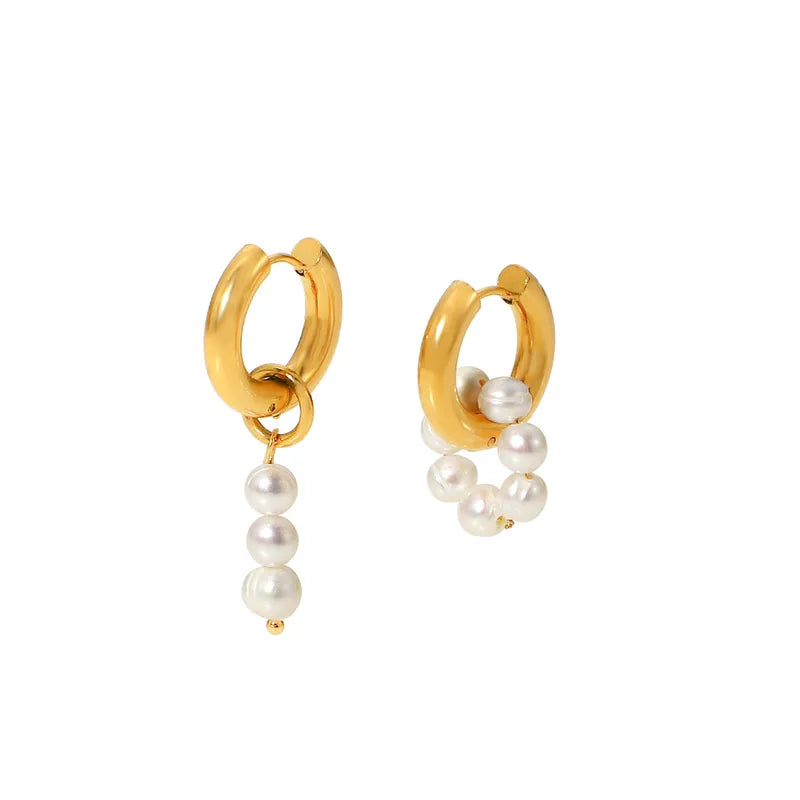 Pearl Hoop Ohrringe