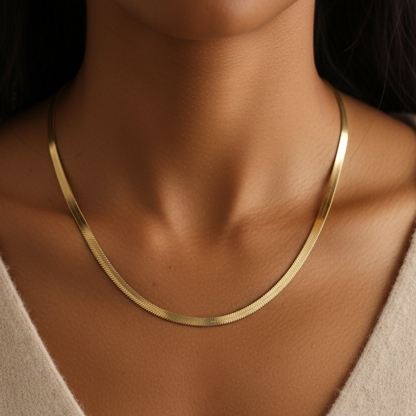 Snake Halskette Gold