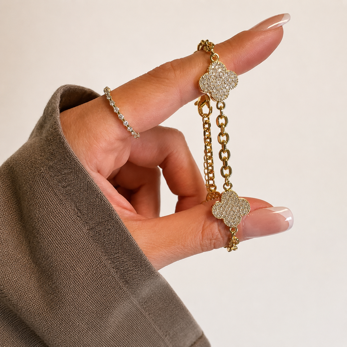 Clover Shine Armband