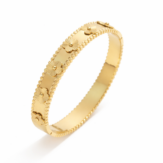 Lucky Bloom Armreifen Gold