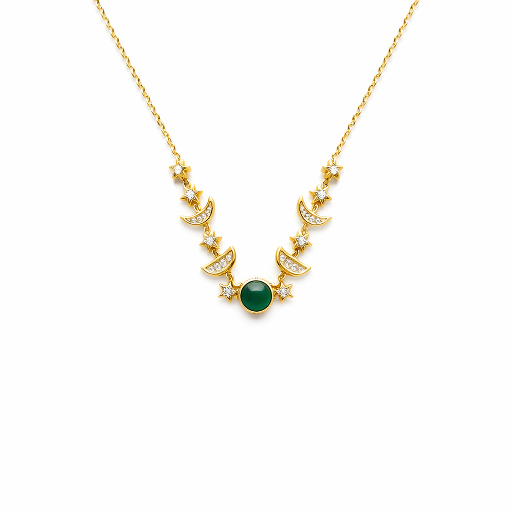 Luna Emerald Kette