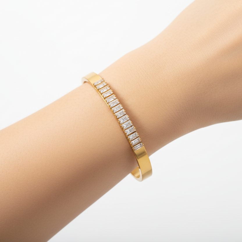 Shimmer Baguette Armreifen