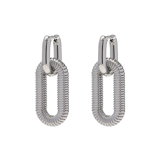 Riffle Ohrringe Silber