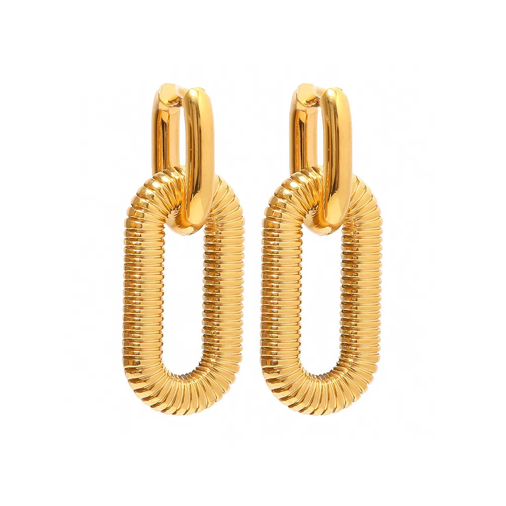 Riffle Ohrringe Gold
