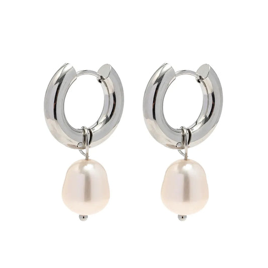 Boni Hoop Perle Silber
